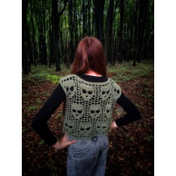 Hot Skull Blouse PDF crochet pattern ENG version
