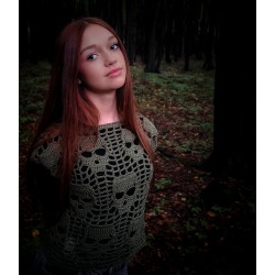 Hot Skull Blouse PDF crochet pattern ENG version
