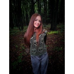 Hot Skull Blouse PDF crochet pattern ENG version