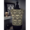 Hot Skull Blouse PDF crochet pattern ENG version