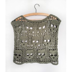 Hot Skull Shawl & Blouse SET