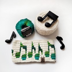 Music Notes PDF crochet pattern with video tutorial