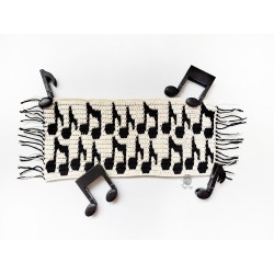 Music Notes PDF crochet pattern with video tutorial