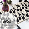Music Notes PDF crochet pattern with video tutorial