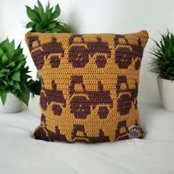 Tractor ENG crochet pattern PDF