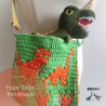 Dino crochet pattern PDF with video tutorial