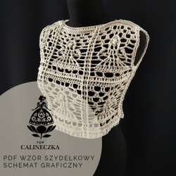 Calineczka Top wzór szydełkowy