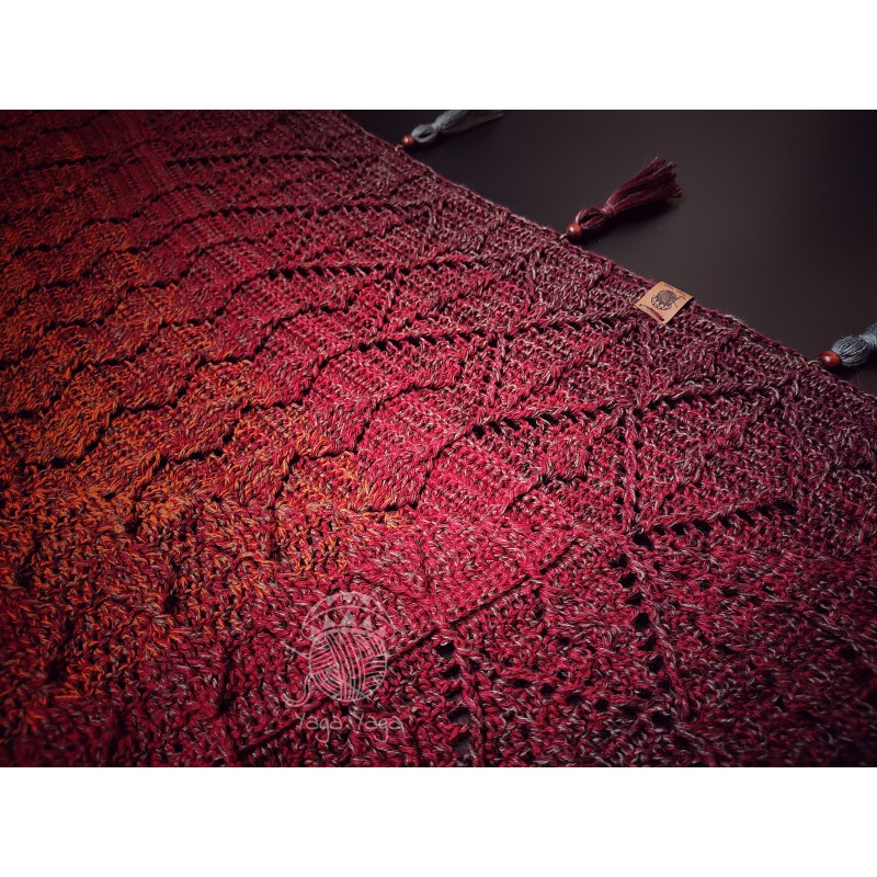 Aztec Shawl wzór szydełkowy