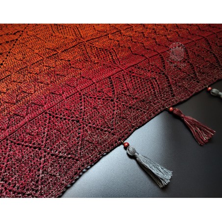 Aztec Shawl wzór szydełkowy