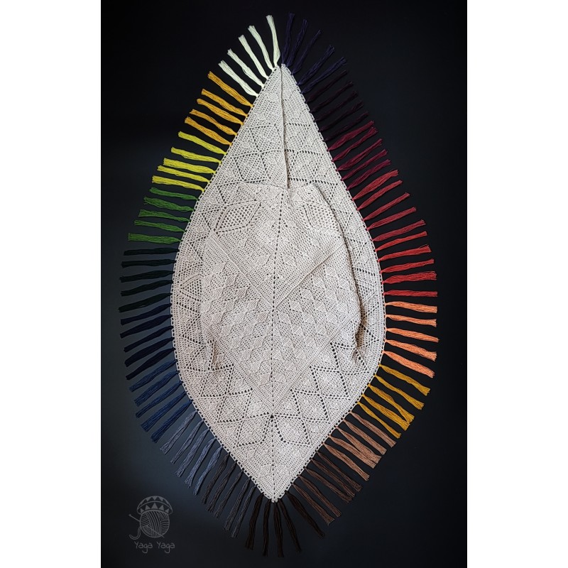 Aztec Shawl wzór szydełkowy