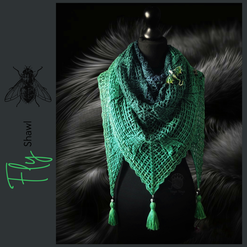 Fly Shawl crochet pattern
