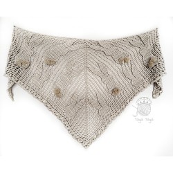 Bunny wzór na chustę szydełkową w formie PDF